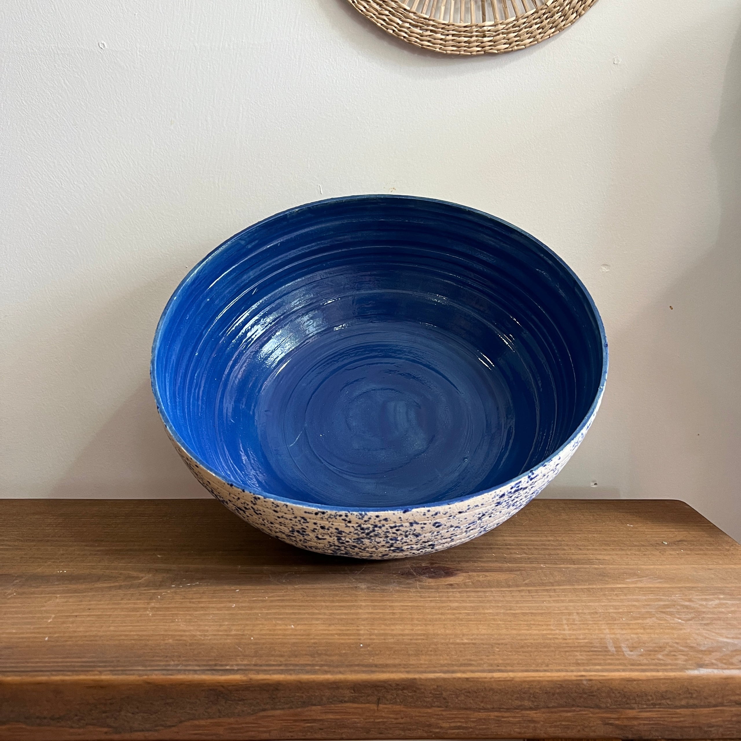 Antique Blue Fruit Bowl